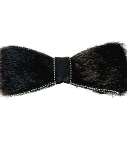 Black Sealskin Bowtie by Christina King - Taalrumiq (1)