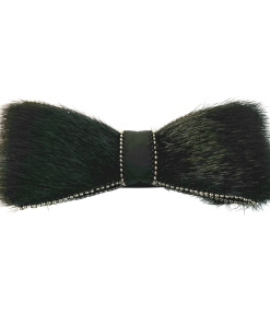 Black Sealskin Bowtie by Christina King - Taalrumiq (4)