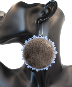 Sealskin earrings