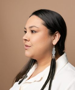 Alternative view of Beaded Sealskin Earrings