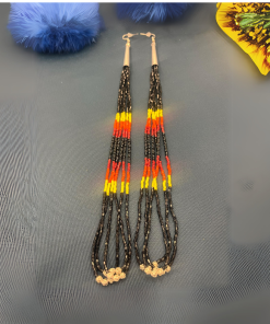 Shiny Square Bead Earrings