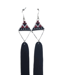 Sealskin Seed Beads Earrings #1