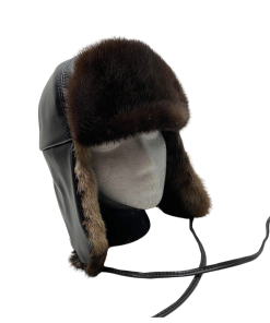 Otter and Leather Trapper Style Hats (Made to Order)