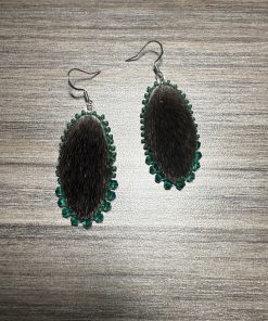 Harp Seal Small Oval Earrings