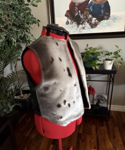 Ladies Sealskin Front and Leather Back Vest (Made to Order)