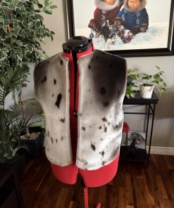 Alternative view of Ladies Sealskin Front and Leather Back Vest (Made to Order)
