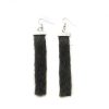 Seal skin Earrings _CherylFennel_Snowfly_ Black _01