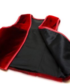 Seal skin Vest _CherylFennel_Snowfly_Red_02