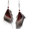 Little Red Sealskin Silve Fox Earrings_Taalrumiq_Christina King_01