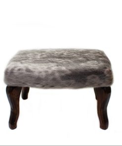 (Sold)Ring Sealskin Vintage Footstool