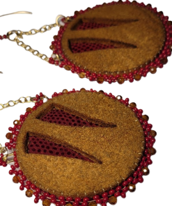 Laser Cut Sealskin & Moosehide Earrings