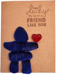 Alternative view of Carte de vœux - I’m Lucky To Have A Friend Like You