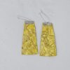 Yellow Fish Skin Earrings