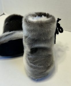 Sealskin Mukluks with Wool Tie Strings