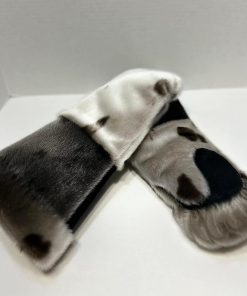 Mens Sealskin Curved Gauntlets Style Mitts  (Made to Order)