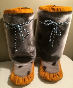Alternative view of Unisex Sealskin Mukluks with Moosehide (Made to Order)