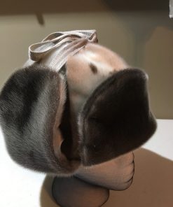 Alternative view of Natural Sealskin Trappers Hat  (Made to Order)