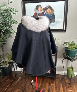 Alternative view of Melton Wool Capes with Fox Fur (Made to Order)