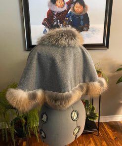 Alternative view of Melton Capes Trim with Fox Fur (Made to Order)