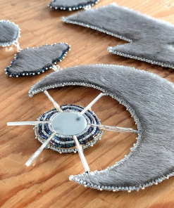 Big and Boujee Natural Sealskin Earrings