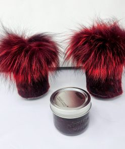 Red Sealskin Wrist Warmers (SOLD)